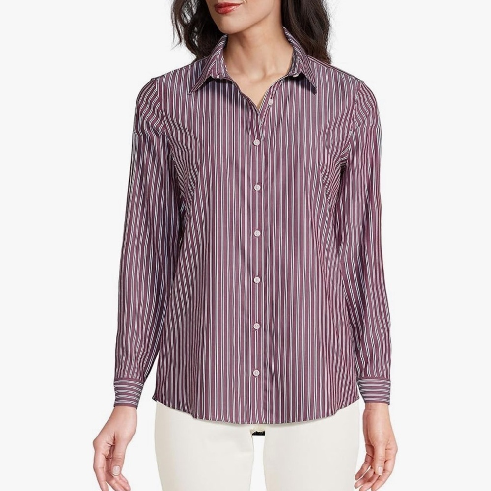 ! Lands' End Women's Pinwale Cord Long Sleeve Shirt